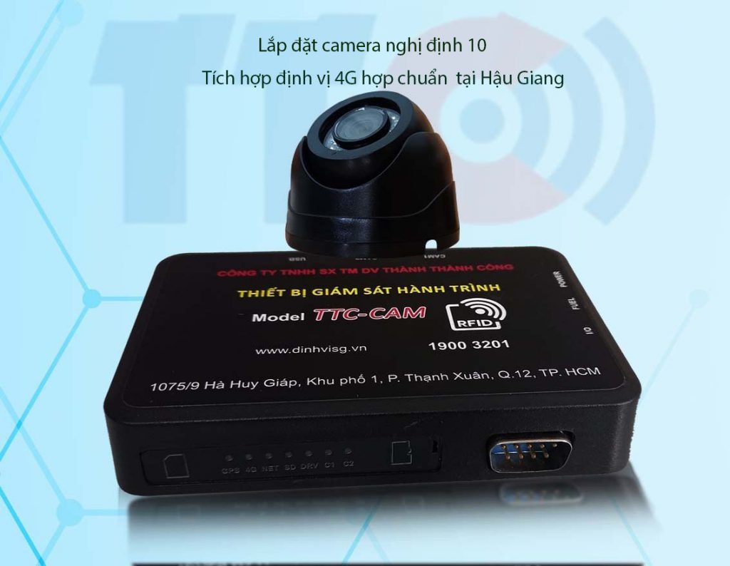 LAP CAMERA ND10 TÍCH HOP DINH VI 4G HOP CHUAN TAI Hau Giang