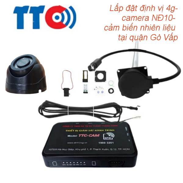lắp đặt định vi 4g-camera nd 10-cảm biến nhiên liệu quận Gò Vấp