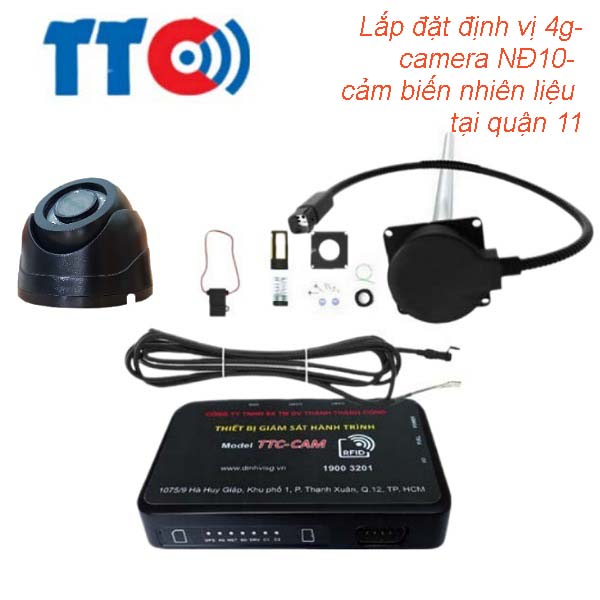 lắp đặt định vi 4g-camera nd 10-cảm biến nhiên liệu quận11