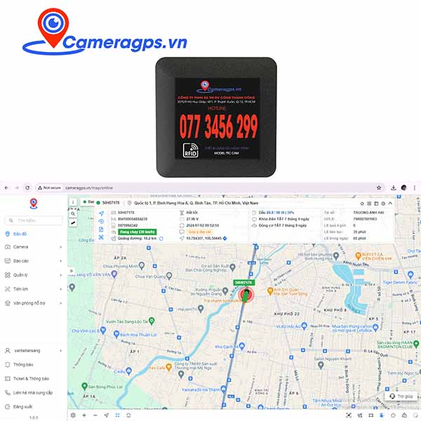 bang hien thi dinh vi o to dang kiem kiem dinh